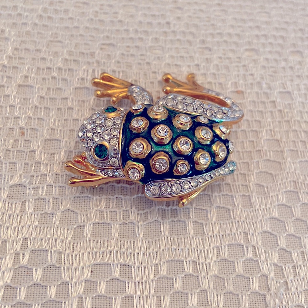 Vintage Frog Brooch - Picture 2 of 3